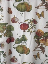 William Sonoma Fall Harvest Tablecloth Pumpkin Thanksgiving Cotton 70  x 90  A1