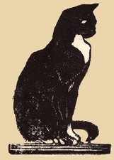 Black Cat by Scottish Artist Mabel Royds Counted Cross Stitch Pattern