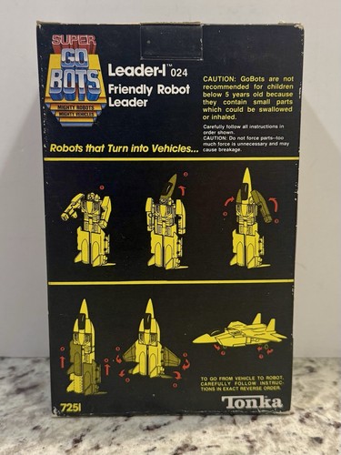 1985 Tonka Super GoBots LEADER-1 024 Friendly Robot Leader Jet Super Clean - Picture 4 of 18