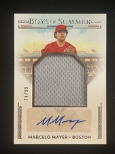 2024 Panini Boys of Summer Jumbo Prospect Material Signatures Marcelo Mayer /99