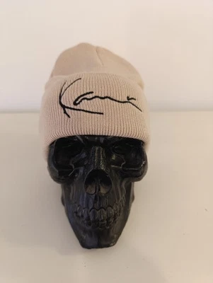 Karl Kani Hip Hop Wollmütze Beanie Beige