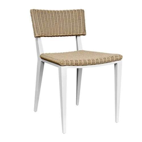 Uttermost 50241 Calbas 20" Aluminum Dinner Chair - White - Picture 4 of 6