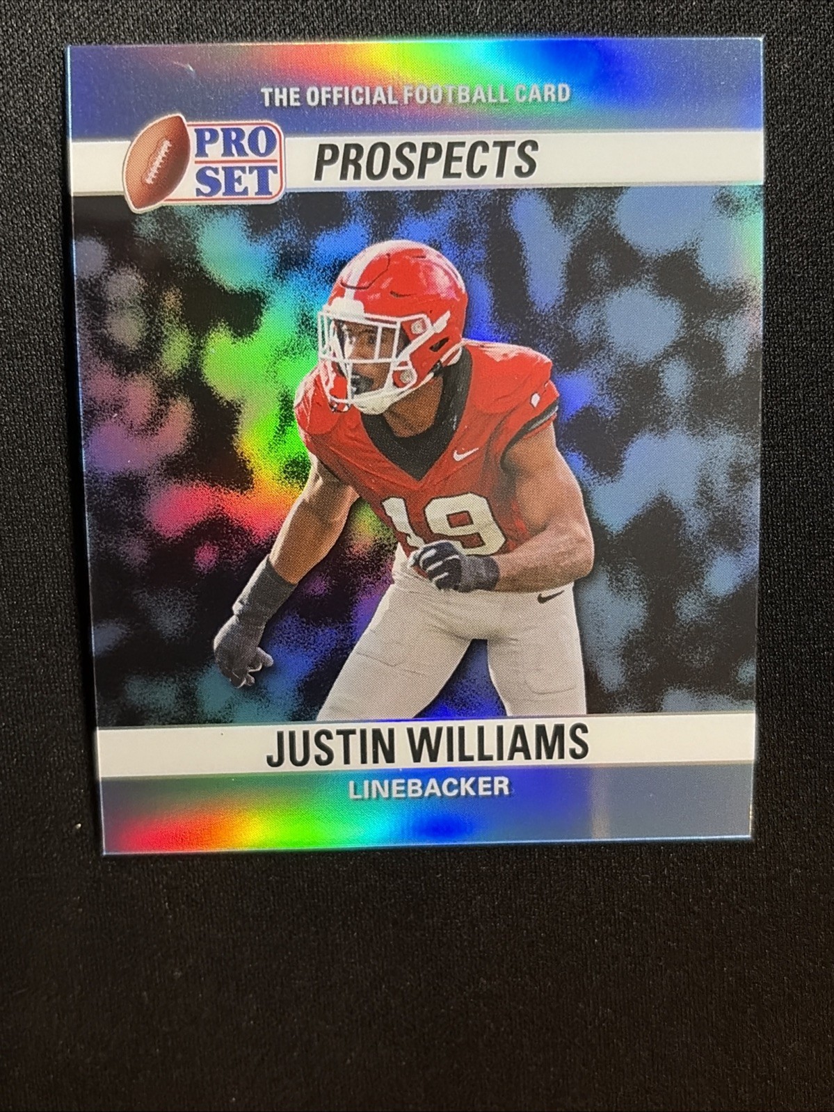2026 Leaf Pro Set Football Mini Prospect RC Retro 90BM-141 Justin Williams 5/5