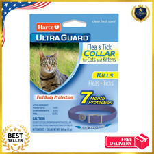 Hartz UltraGuard Flea Tick Collar for Cats Kittens 7 Months Protection, 1ct
