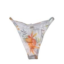 L Space Jay Bottom Bitsy Swimsuit Bottom Tropical Print White