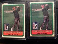 (4) 1982 Donruss Jack Nicklaus Stat. Leader Cards HOF PGA Golf Great