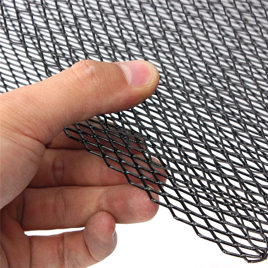 Aluminum Mesh Grill Cover Car Bumper Fender Hood Vent Grille Net 40" x 13" USA Foto 4 de 4