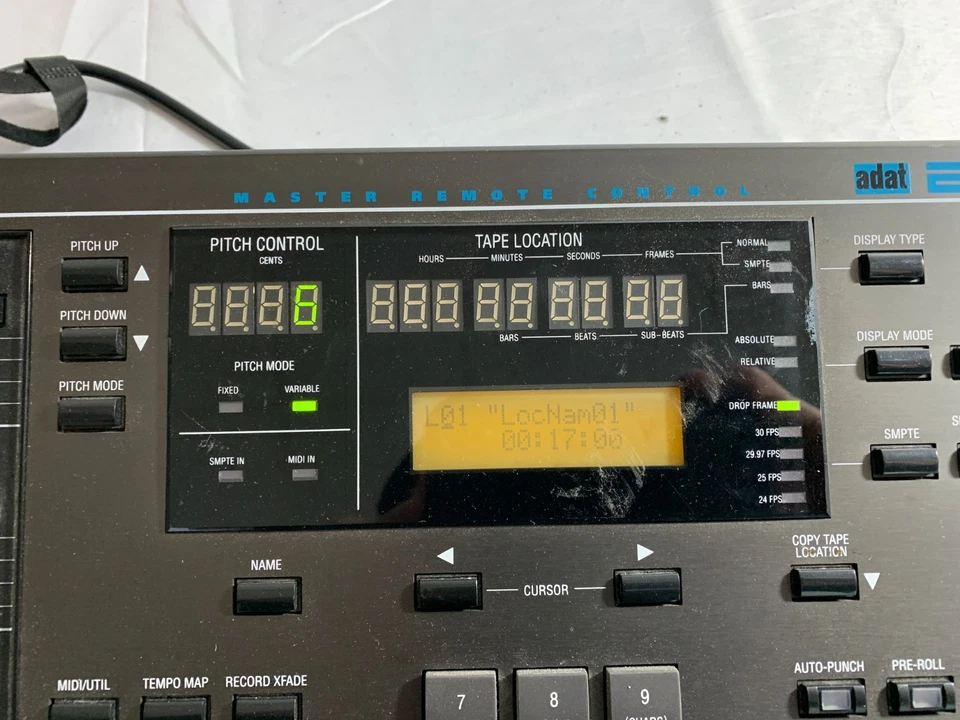 Alesis ADAT BRC Master Remote Control Panel -Working - No IEC - No rack ears - Image 2 of 4