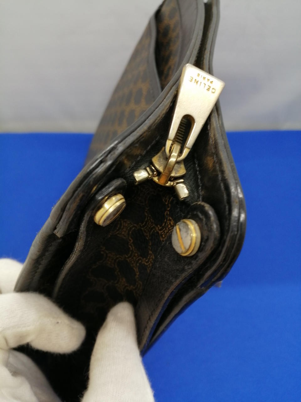 Second Bag Model Macadam Pattern Black Celine Jdc… - image 9