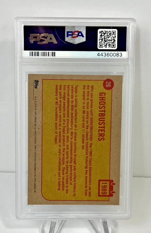 2018 Topps 80th Anniversary 1989 Ghostbusters II #26 PSA 10 - Pop 2 - Image 4 of 4