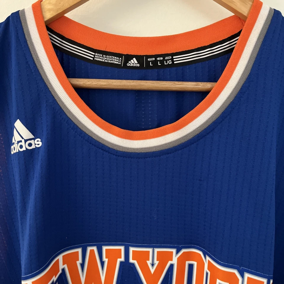 Adidas New York Knicks Carmelo Anthony Jersey Mens L Large Swingman Authentic - Image 2 of 4