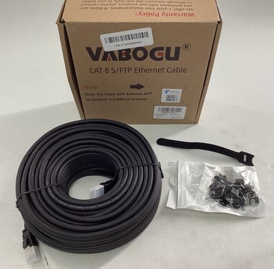 Vabogu CAT8 S/FTP Ethernet Cable 100Ft