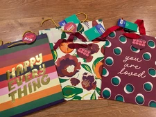 Set Of 4 Mixed Birthday Holiday Gift Bags Tabitha Brown Target New