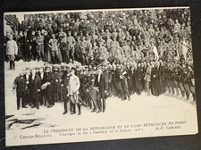 vtg postcard Pantheon de la Guerre President Republique Camp Retranche WWI art