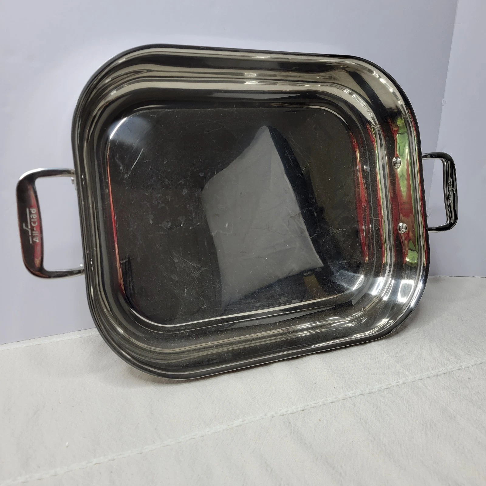 All-Clad Stainless Steel Lasagna Roasting Baking Pan w/Handles 14.5" x 11.5"
Opens in a new window o
