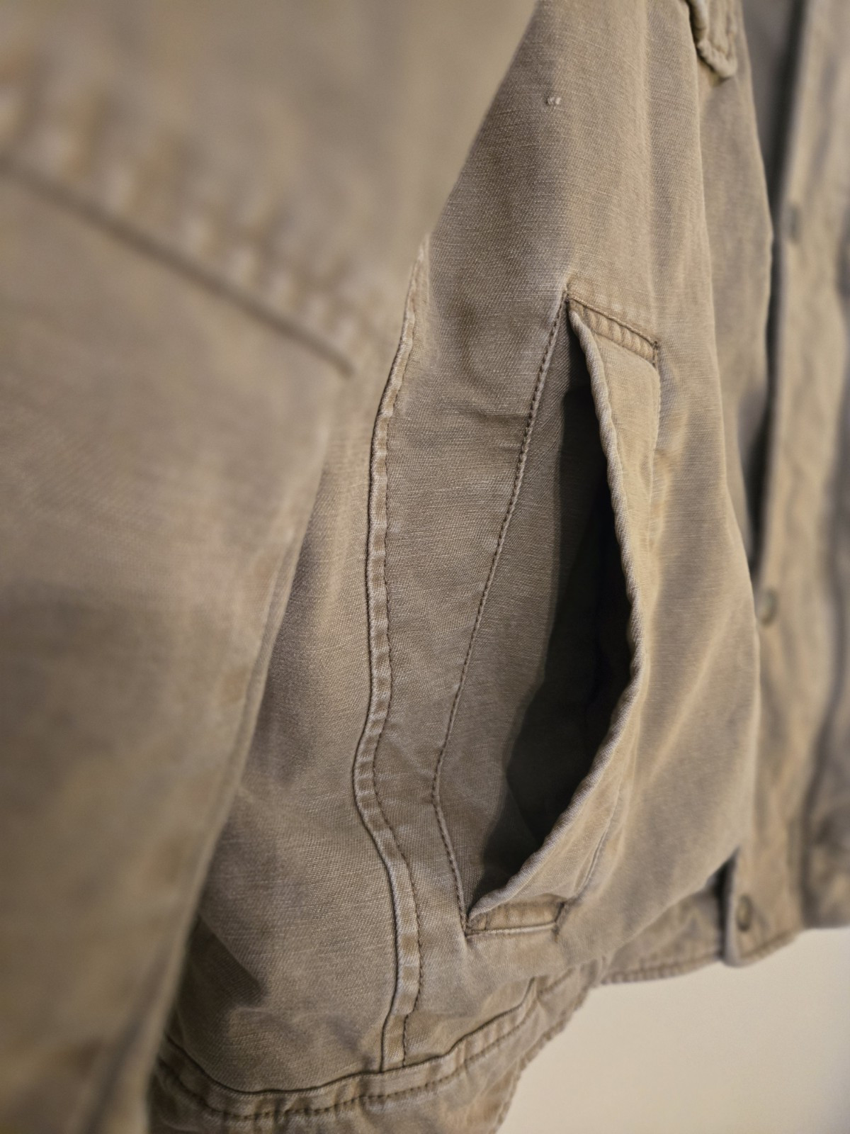 Levis Tan Fall/Winter Jacket, Full Zip, Cotton,Li… - image 5