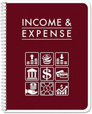 Wire-O Income & Expense Tracking Book - 108 Pages for Small Business Oversight
