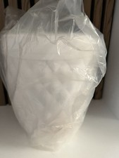 Addis 518030 Diamond Style Round Swing Lid Bathroom Bin, White