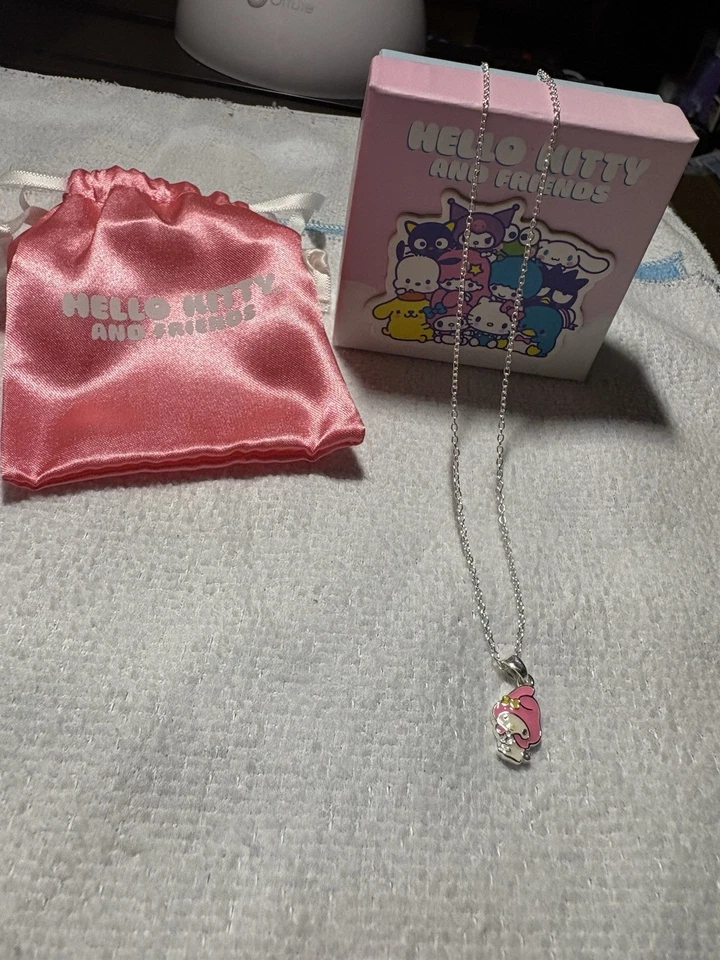 Collar colgante de plata de ley fina My Melody de Hello Kitty and Friends Foto 3 de 3