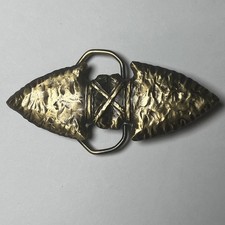 Vintage 1991 Siskiyou Arrowhead Belt Buckle Pewter Silver Western 2054 USA Made