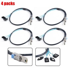 4X SFF-8088 to 4X SATA 6Gbps Mini SAS 26P to 4x SATA 7P Data Cable Connector 1M