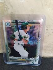 2021 Tyler Soderstrom Bowman Mega Box Chrome Refractor #BCP51-Athletics-Sharp!