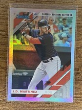 2019 Donruss  J.D. MARTINEZ Career Stat Line   #d 186/500  Red Sox