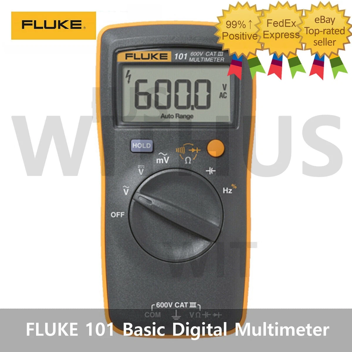 FLUKE 101 Basic Digital Multimeter Pocket Portable Meter AC DC.