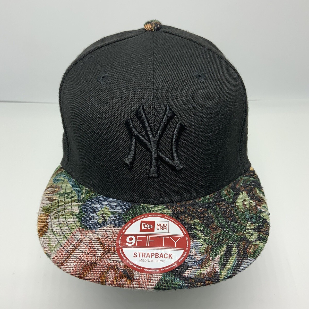 New Era Cap MLB NY Yankees Black Floral 9FIFTY Snapback Hat | eBay