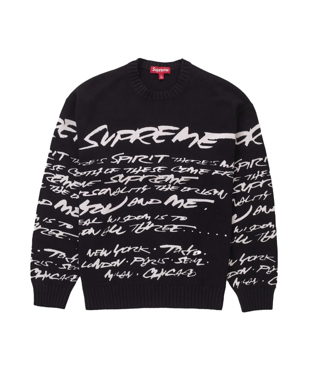 Pull Supreme Futura noir XL