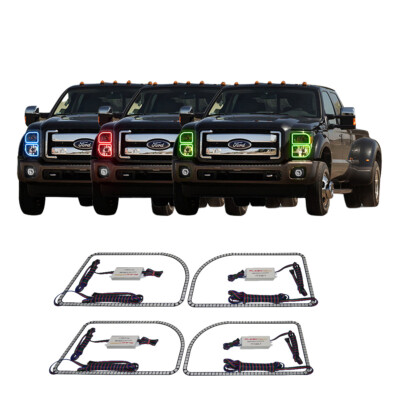 RGB Multi Color CHS Headlight Halo kit for Ford F-250 Super Duty 11-15