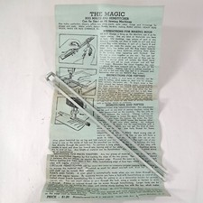 Vintage The Magic Rug Maker  Hemstitcher All Sewing Machines tool instructions