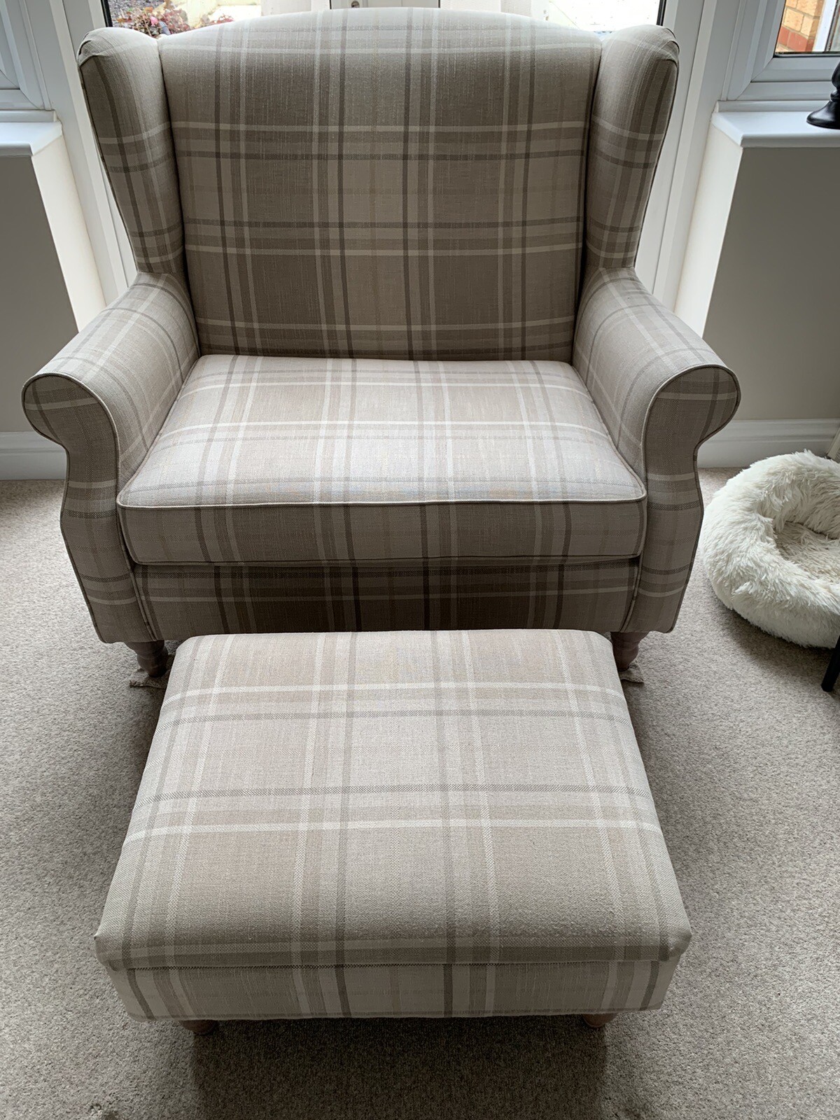 Next Snuggle Chair & Footstool With Storage eBay