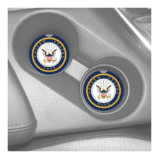 UNITED STATES NAVY RUBBER CAR COASTERS SET (2) 