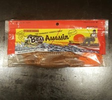Bass Assassin 7" Lagarto 10 por Paquete Semilla de Calabaza Cola Naranja