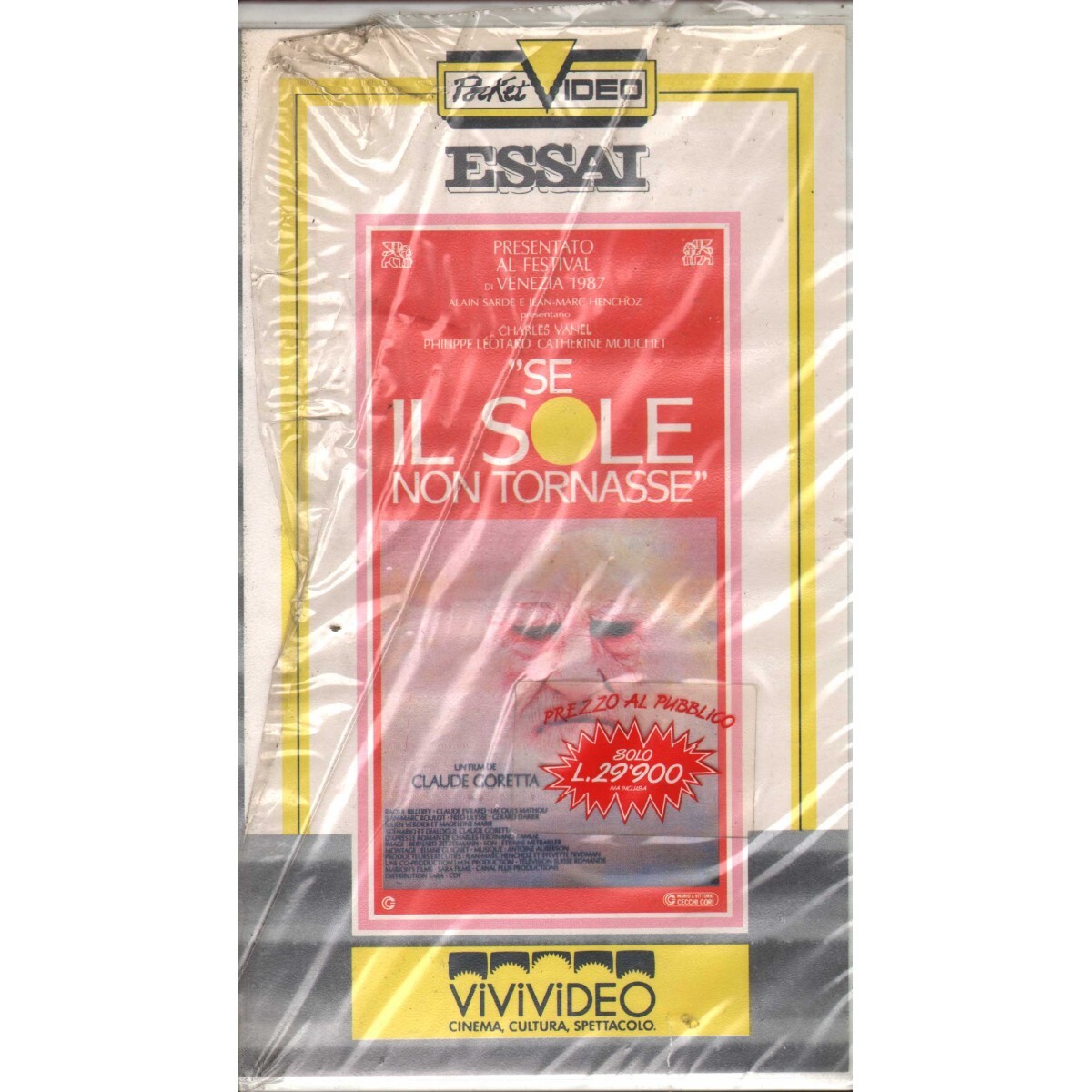 If Il Sole Non Tornasse VHS Claude Goretta Univideo - 010056 Sealed