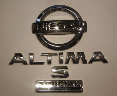 2013-2018 NISSAN ALTIMA S SPECIAL EDITION REAR TRUNK LID EMBLEM SET ...