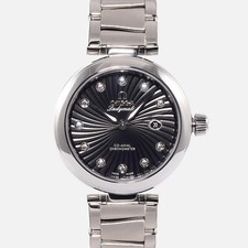 Omega De Ville Ladymatic Steel 34mm Black Dial 425.30.34.20.51.001 Box/Tag