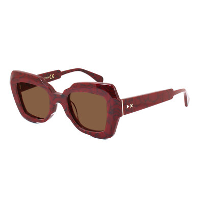 XLAB Sunglasses mod. LOFOTEN  MARBLED RED / POLARIZED BROWN