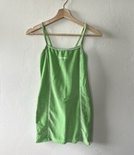 Iets Frans Velour Mini Slip Dress Bodycon Spaghetti Strap Urban Outfitters Sz XS