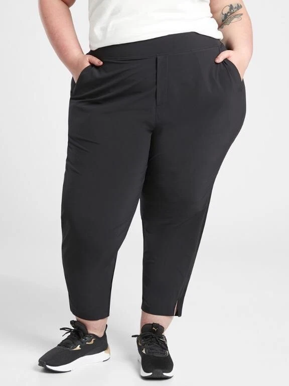 ATHLETA Brooklyn Ankle Pant BLACK Plus Size 26