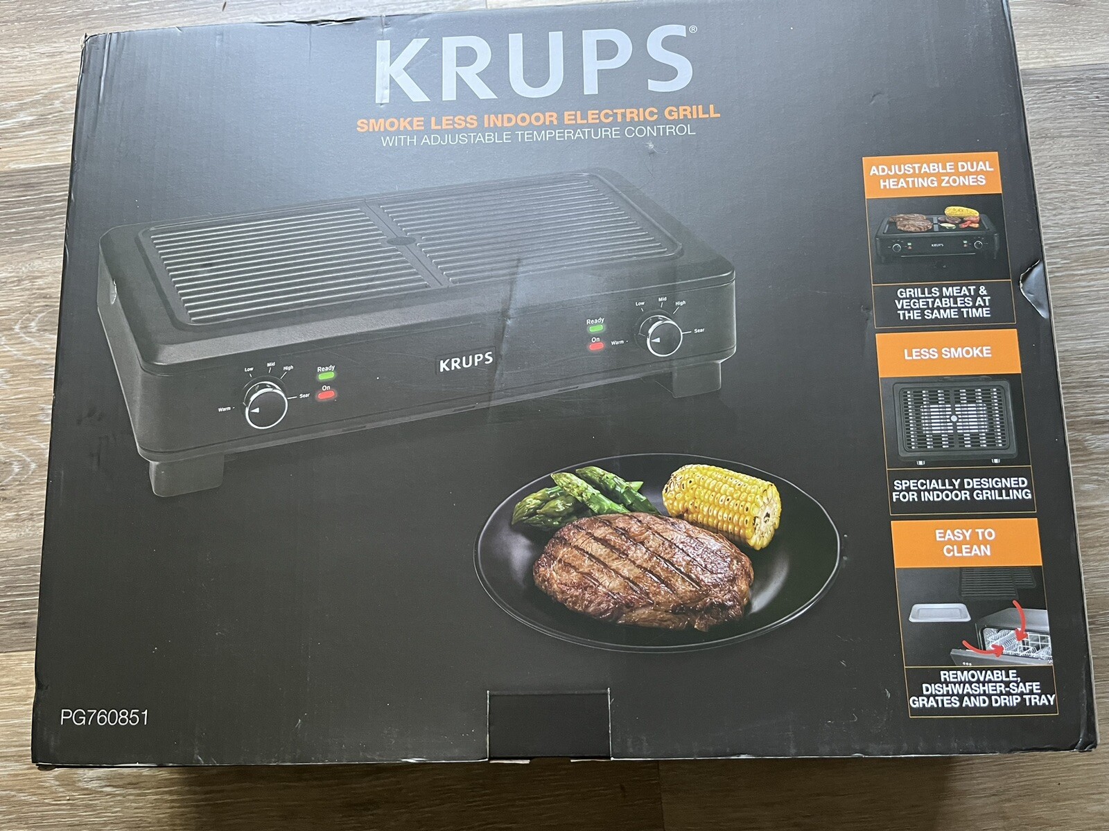 Krups indoor electric smokeless grill. New , never used in box. eBay