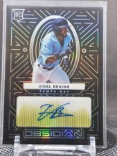2022 Panini Chronicles Baseball Vidal Brujan AUTO Obsidian Yellow /10