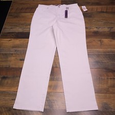 Gloria Vanderbilt Amanda Jeans 16 White Classic Fit Tapered Leg Stretch New
