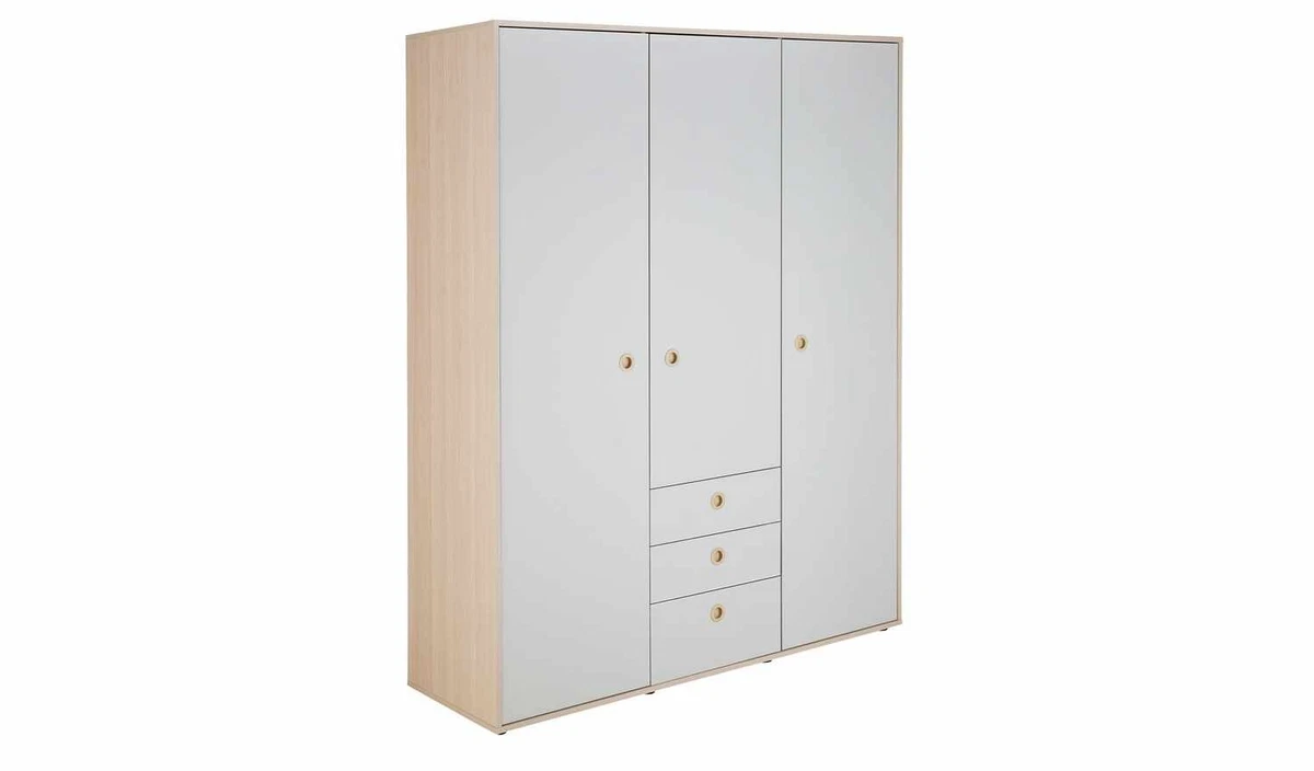 Habitat Camden 3 Door 3 Drawer Wardrobe Grey Acacia