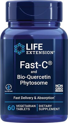 Fast-C & Bio-Quercetin Phytosome  60 Tabs By Life Extension
