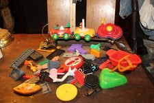 Vintage Large Toy Parts Pieces Lot Junkyard Parts