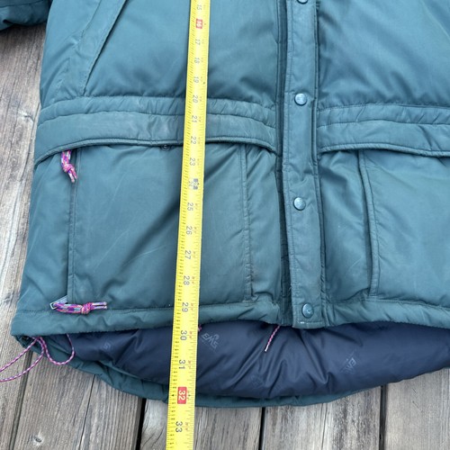 VTG Eastern Mountain Sports Sz L Puffer Down Fill Snow Jacket Hooded Heavyweight - Picture 17 of 19