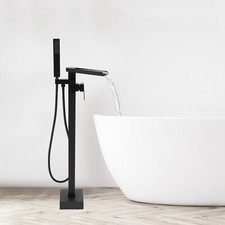 Freestanding Bath Tap Waterfall Freestanding Bath Mixer Tap with Hand Shower