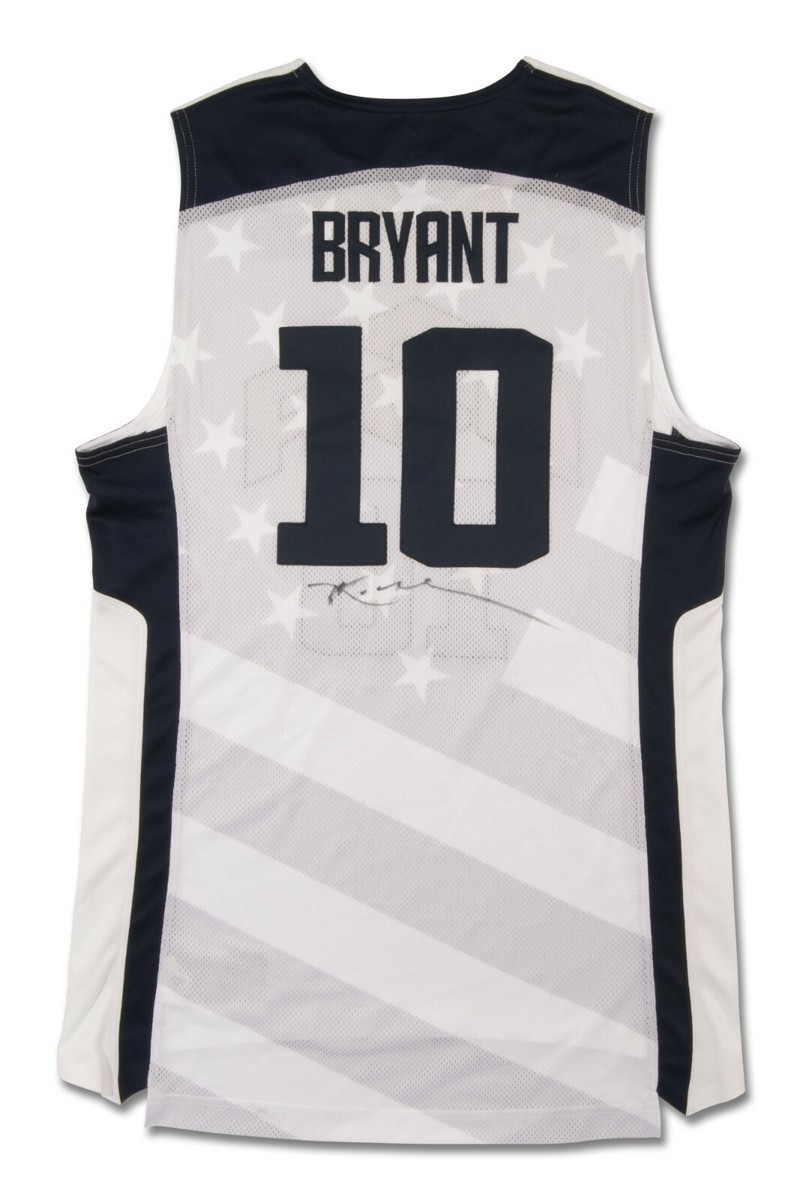 Kobe Bryant Signed 2012 Team USA Game Issued Olympics Jersey